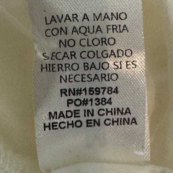 NWOT Carly Jean Los Angeles Ivory Lacy V-Neck Junie Dress Size Medium - Picture 15 of 15